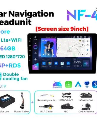 Navigatore Auto NaviFly 9'' 9NF4 4+64 Suzuki