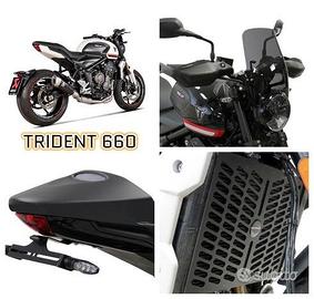 Triumph Trident 660 scarico bauletto centralina