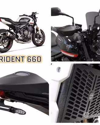Triumph Trident 660 scarico bauletto centralina