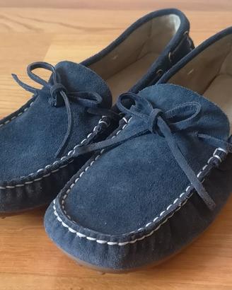 Mocassini Car Shoe Camoscio Blu n. 35