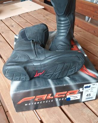 Stivali da moto in cuoio Falco Motorcycle Boots