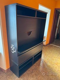 Mobile tv ikea fino a 55” con cassetti e libreria
