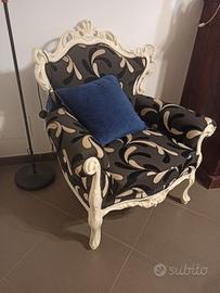 poltrona stile barocco