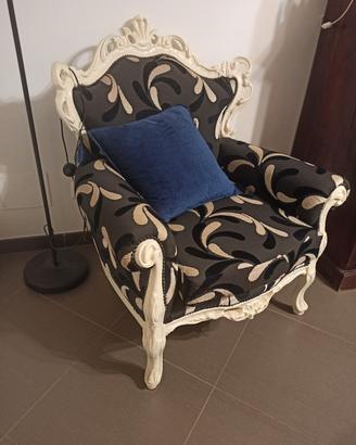 poltrona stile barocco