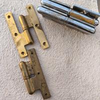 set cerniere porte acciaio resistente 