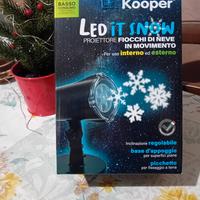 Proiettore led fiocchi di neve in movimento