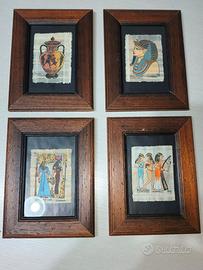 Quadri in legno con stampe egitto