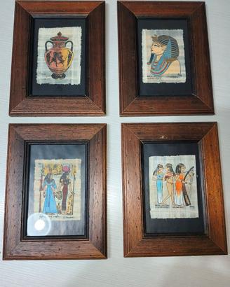 Quadri in legno con stampe egitto