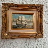 Quadro di veliero. Cm 28 x 31