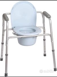 Sedia wc per disabilità motorie 