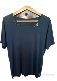 elegante blusa in crepes di viscosa