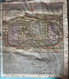 Pergamena Antica Gerusalemme 1745 Matthias Seutter