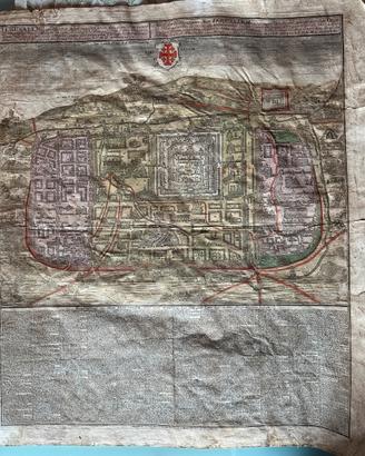 Pergamena Antica Gerusalemme 1745 Matthias Seutter