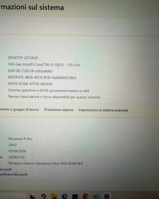 Dell Latitudine 3550 15,6” - i5 13ª gen -8 GB RAM