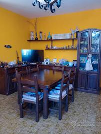 sala da pranzo in legno artigianale 