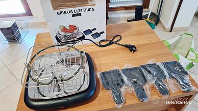 Griglia Elettrica con Raclette (4 padelline)