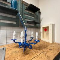 Lampadario vintage anni ‘60/70 in ottone