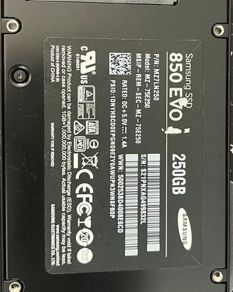 Ssd samsung evo 250 Gb