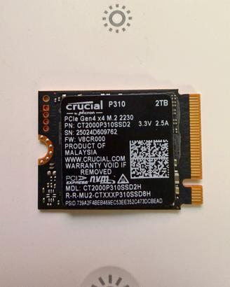 SSD Nvme 2tb Crucial P310 2230