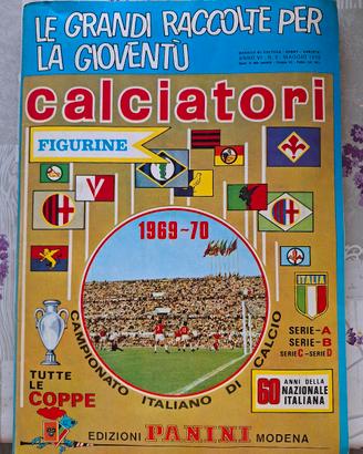 Album figurine Calciatori Panini 1969/70 edicola 