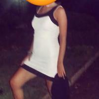 vestito midi bianco e nero 