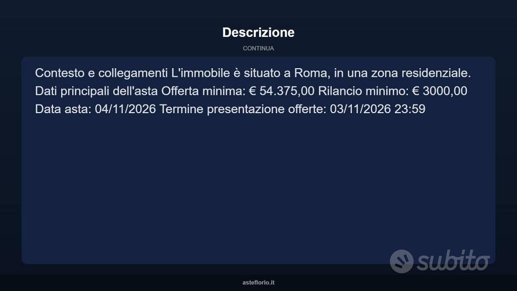 Appartamento – RM - Altro