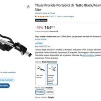 Portabici Thule Proride da Tetto Nero/Aluminio
