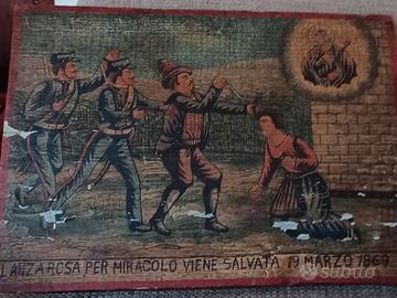 Ex voto in legno dipinto