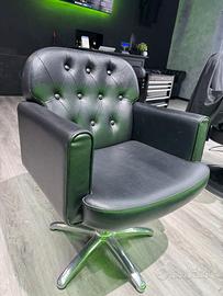 Poltrona capitonnè + pompa idraulica nuova