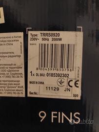 Radiatore elettrico ad olio de loghi