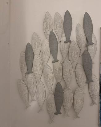 Decorazione pesci da muro