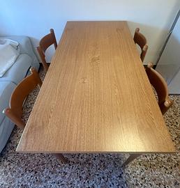 TAVOLO ROBUSTO ALLUNGABILE + 6 SEDIE