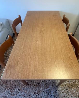 TAVOLO ROBUSTO ALLUNGABILE + 6 SEDIE