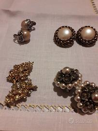 Orecchini bigiotteria eleganti clips