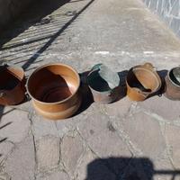 pentole calderoni paioli camino rame ottone bronzo