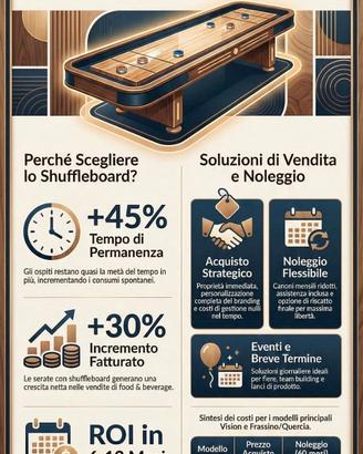 Tavolo Shuffleboard per Uso Commerciale e Privato