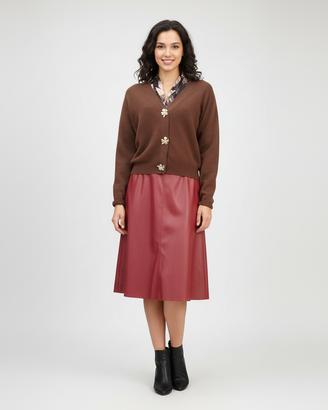 Cardigan Caldo Bottoni Gioiello Tag. 44-46 Chika