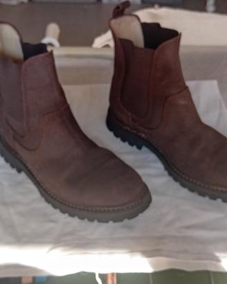 stivaletto scamosciato marrone n.42 nuove