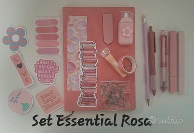 set cancelleria notebook segnalibro  penne adesivi