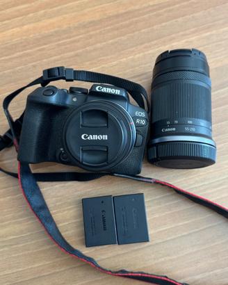Canon r10 +Canon RF-S 18-45mm +Canon EF-S 55-210mm