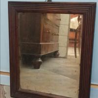 SPECCHIO AL MERCURIO CON CORNICE LEGNO ' INIZI 900