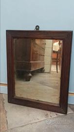 SPECCHIO AL MERCURIO CON CORNICE LEGNO ' INIZI 900