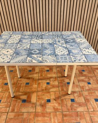 2 Tavoli artigianali con ceramica spedizione