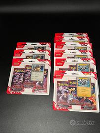 Pokemon Rivali Predestinati - 9X 3 Buste Blister