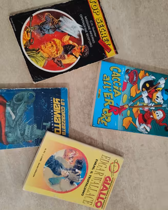 Lotto 4 fumetti e libri vintage Disney Yamato Edga