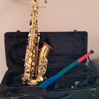 Sassofono contralto marca floret accessoriato