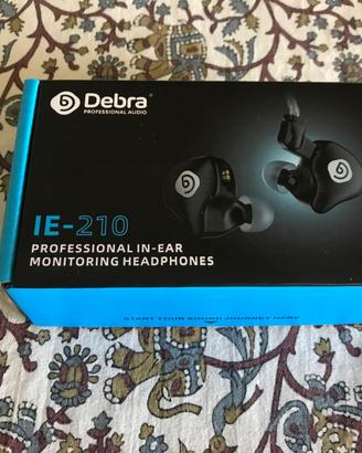 D Debra IE-210 Cuffie con Filo In Ear Monitor Prof