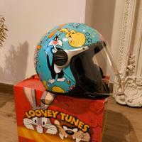 Casco Jet Bambino BHR  Warner Bros Gatto Silvestro