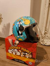 Casco Jet Bambino BHR  Warner Bros Gatto Silvestro