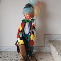 Bambola Hobo Clown VTG Bub Nistis in feltro e stof